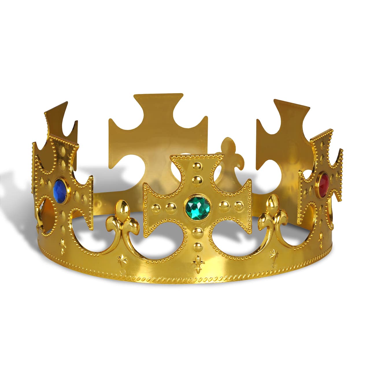 Beistle Gold Jeweled King's Plastic Crowns, 2ct.